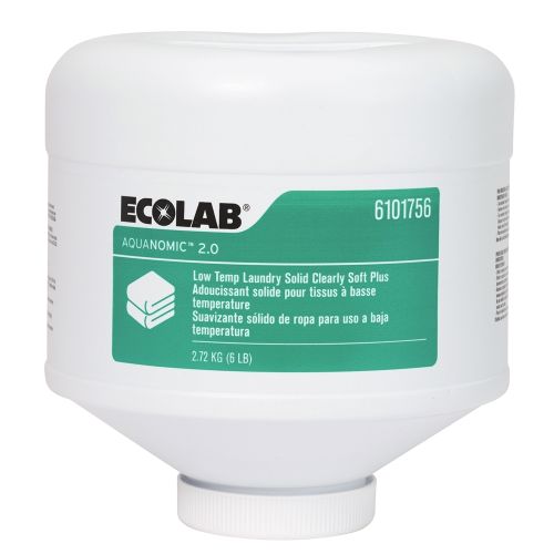 Clearly Soft Plus solide pour lessive à basse température Ecolab® Aquanomic 2.0, 6 lb, n° 6101756